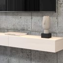 Ver imagem 3 de Rack Suspenso Dior 1,60mts Off White - Edn Moveis