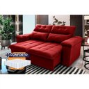 Ver imagem 1 de Sofá Retrátil Reclinável Verona 2,00m Suede Velut Molas Ensacadas - King House