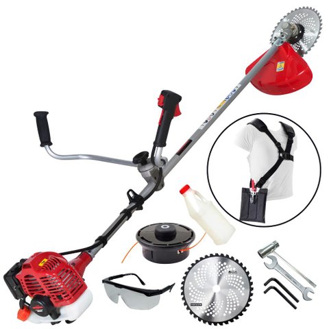 Roçadeira Profissional Premium Kawashima KW2600L Com Guidão 25.4cc Com Motor M2600 Forte e Econô