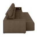 Ver mais imagens de Sofá Retrátil 4 Lugares 284cm 3 Módulos Nero com USB Couro Cappuccino G52 - Gran Belo