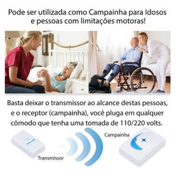 Campanhia Residencial Wireless Doorbell 32 Toques Diferentes - 3