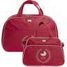 Kit 02 Bolsas Mala Maternidade Linha Classic Vermelho - Letoy - 1