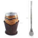 Ver imagem 2 de Conjunto para Chimarrão Mate Tererê Tripé Couro Tradicional
