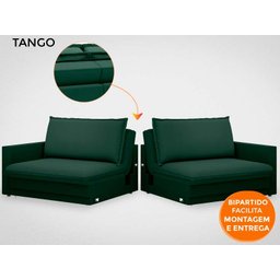 Sofá Tango 2,00M Sem Caixa, Retrátil e Reclinável Velosuede Verde - Netsofás - 8