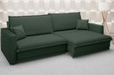 Ver imagem 1 de Sofá Tango 2,00M Sem Caixa, Retrátil e Reclinável Velosuede Verde - Netsofás