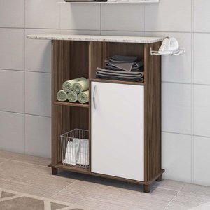 Tabua de Passar Florence - Nogal Trend / Branco