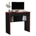 Ver imagem 2 de Mesa Escritório 1 Gaveta Columbus 2.0 Preto Vermelho