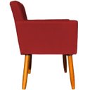 Ver imagem 5 de Kit 4 Poltrona para Sala Recepção Consultório Cadeira Nina Suede Cores Pés Palito