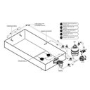 Ver imagem 2 de Ralo de Fundo Grade 15x15 com Tampa Fsb Redonda Base Abs - Sodramar