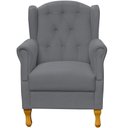 Ver imagem 6 de Kit 2 Poltronas Decorativas para Yara Corino Cinza - Lyam Decor