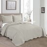 Cobre Leito King Roupa De Cama Colcha Kit 3 Pçs Dupla Face - Concreto - 4