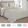Cobre Leito King Roupa De Cama Colcha Kit 3 Pçs Dupla Face - Concreto - 1