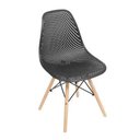 Ver imagem 3 de Kit Mesa Jantar Eiffel 100cm + 4 Cadeiras Colmeia Charles Eames, Preto