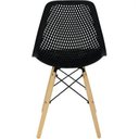Ver imagem 4 de Kit Mesa Jantar Eiffel 100cm + 4 Cadeiras Colmeia Charles Eames, Preto