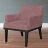 Kit 2 Poltronas Decorativas para e Recepção Beatriz Suede Rosê - Lyam Decor - 2