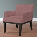 Ver imagem 2 de Kit 2 Poltronas Decorativas para e Recepção Beatriz Suede Rosê - Lyam Decor
