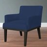 Kit 2 Poltronas Decorativas para e Recepção Beatriz Suede Azul Marinho - Lyam Decor - 2