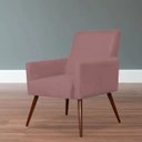Ver imagem 2 de Kit 2 Poltronas Decorativas para e Recepção Maria Suede Rosê - Lyam Decor