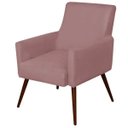 Ver imagem 3 de Kit 2 Poltronas Decorativas para e Recepção Maria Suede Rosê - Lyam Decor