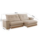 Ver imagem 4 de Sofá Dubai Linho 02 Módulos de 90 Cm B25 Cm Meu Sofá Online