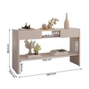 Ver imagem 4 de Aparador Buffet Bossa Sala de Estar com 2 Gavetas Off White
