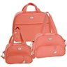 Kit 03 Bolsas Mala Maternidade Pierrot Coral - Hug Baby - 1
