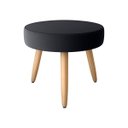 Ver imagem 3 de Conjunto P/ Sala Dallas 2 Poltronas Decorativas e 1 Puff Veludo Inca Preto - Matrix