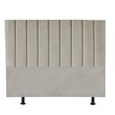 Ver imagem 2 de Cabeceira Estofada Carla 140cm Casal Para Cama Box Quarto Linho Bege - Gat Magazine