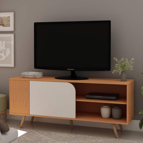 Estante Rack P/tv até 40 Polegadas com Pés em Pvc 0585 Orlando Genialflex
