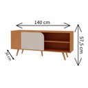 Ver imagem 2 de Estante Rack P/tv até 40 Polegadas com Pés em Pvc 0585 Orlando Genialflex