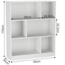 Ver imagem 5 de Conjunto para Escritório Mesa e Estante Nova Mobile Branco