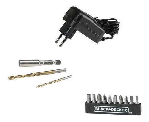 Furadeira e Parafusadeira 3/8 Polegadas Bateria Black Decker, Modelo Ld12sp, com 13 Acessórios e Cai - 14