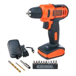 Furadeira e Parafusadeira 3/8 Polegadas Bateria Black Decker, Modelo Ld12sp, com 13 Acessórios e Cai - 18