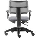 Ver imagem 5 de Kit 2 Cadeiras Giratórias Zip Executiva Ergonômica Escritório Couro Sintético Cinza - Lyam Decor