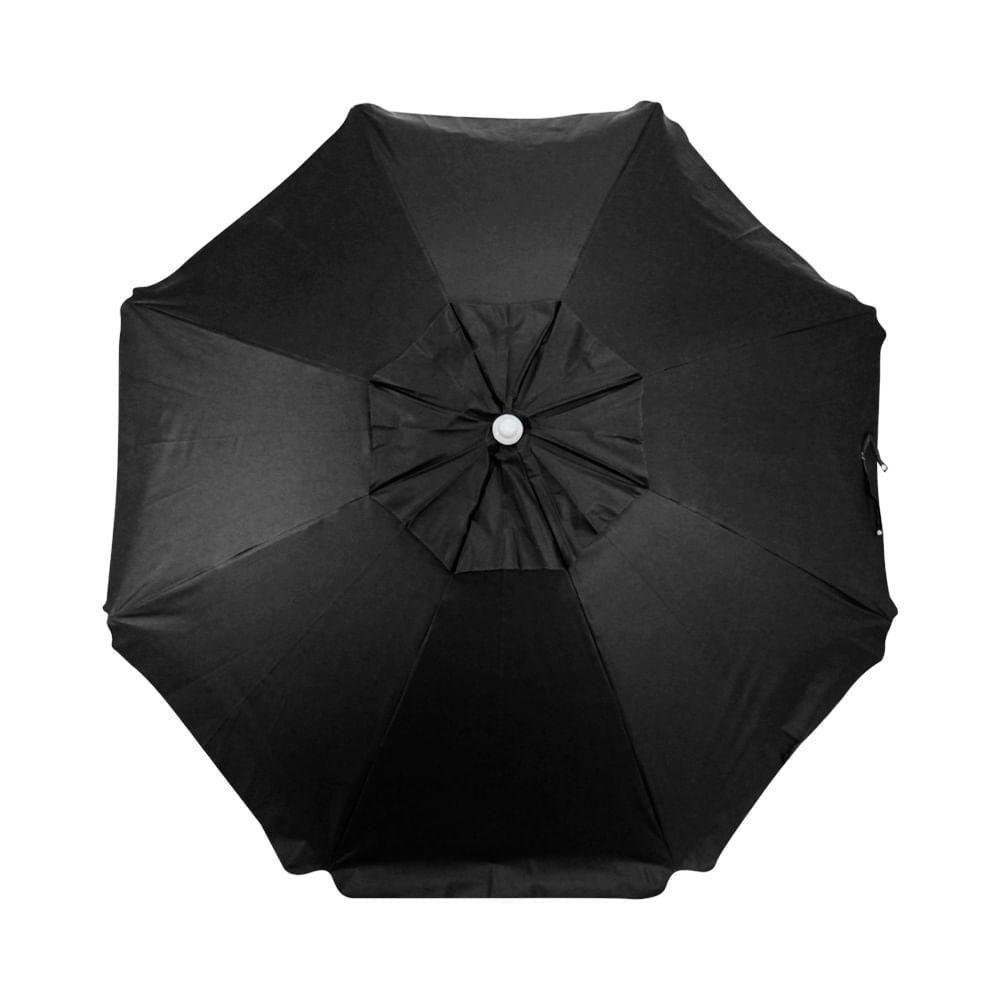 Guarda-sol Bagum Aluminio Articulado Vareta Fibra- 2,0 M Preto - 3