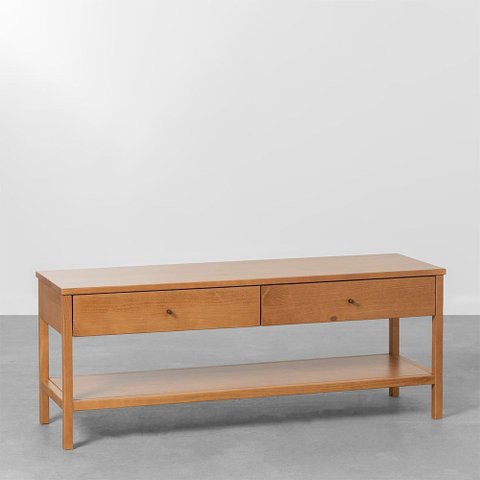 Rack Alika 2 Gavetas Tammi - 1,13m Abra Casa