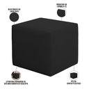 Ver imagem 6 de Poltrona de Amamentação com Balanço e Puff Ravena W01 Suede Preto - Lyam Decor