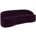 Ver imagem 1 de Sofá 4 Lugares Curvo Sala de Estar Living Lótus D02 Veludo Roxo 230 cm C-292 - Lyam Decor
