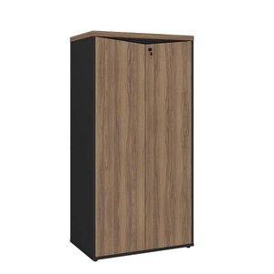 Armário para Escritório 2 Portas Ii Y37 | Artany:nogal/preto
