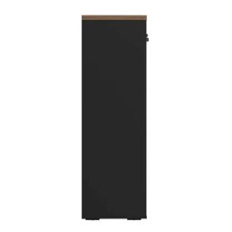 Armário para Escritório 2 Portas Ii Y37 | Artany:nogal/preto - 5