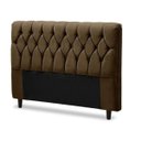 Ver imagem 1 de Cabeceira Cama Box Casal King Size 195cm Eloá Estofada Suede Premium