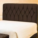 Ver imagem 2 de Cabeceira Cama Box Casal King Size 195cm Eloá Estofada Suede Premium