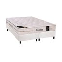 Ver imagem 1 de Cama Box King: Colchão Molas Pocket Ensacadas Castor Kingdom Aloe Vera + Base CRC Courano White(
