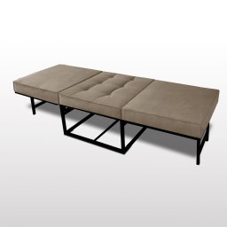 Puf Cama PC01_MM 05 que se Transforma em Sofá Cama Resistente e Confortável em SUED - 2