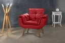 Ver imagem 1 de Poltrona Opala Vermelho 1 Lugar Akisalla Móveis