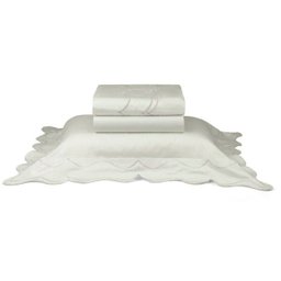 Jogo de Cama Queen 600 Fios - 4 peças - Imperatriz - Pérola - 1