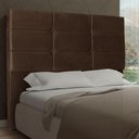 Ver imagem 3 de Cabeceira King 1,95m Tóquio Suede Marrom