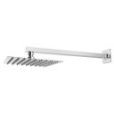 Ver imagem 1 de Ducha Chuveiro Fria Quadrada Cromada 20x20 Braco 40 Cm