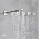 Ver imagem 4 de Ducha Chuveiro Fria Quadrada Cromada 20x20 Braco 40 Cm