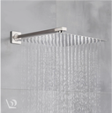 Ver imagem 4 de Ducha Chuveiro Fria Quadrada Cromada 20x20 Braco 40 Cm